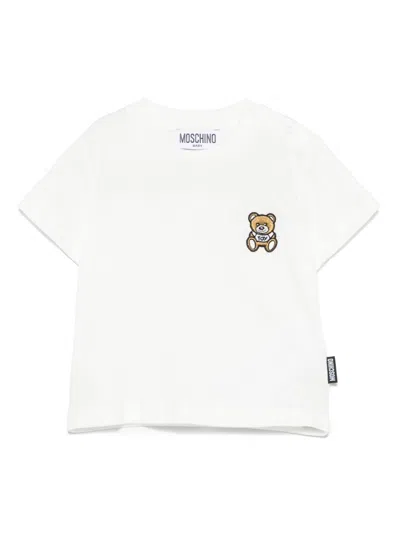 Moschino Babies' Teddy Bear-motif T-shirt In White