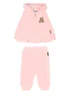 Moschino Teddy Bear-motif Tracksuit In Pink