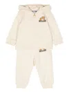 Moschino Teddy Bear-motif Tracksuit Set In Neutrals