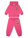 Moschino Teddy-bear-motif Tracksuit Set In Pink