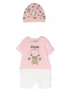 Moschino Teddy Bear Motif Tracksuit Set In Pink
