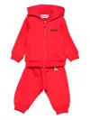 Moschino Teddy Bear-motif Tracksuit Set In Red