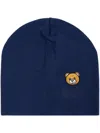 MOSCHINO TEDDY BEAR-MOTIF WOOL BEANIE