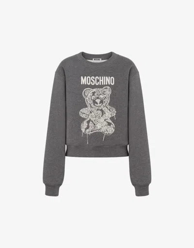 MOSCHINO MOSCHINO TEDDY BEAR ORGANIC COTTON SWEATSHIRT