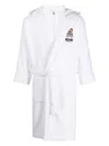 Moschino Teddy Bear Patch Bathrobe In White