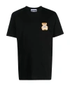 Moschino Teddy Bear Patch T-shirt With In Black