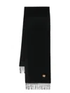 Moschino Teddy Bear-patch Scarf In Black