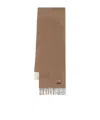 Moschino Teddy Bear-patch Scarf In Brown
