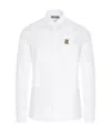 Moschino White Teddy Patch Shirt In White