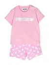 Moschino Teddy Bear-patch T-shirt And Shorts Set In Pink