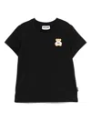 Moschino Teddy Bear-patch T-shirt In Black