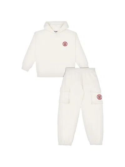 Moschino Kids' Teddy Bear Patch Tracksuit In White