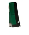 Moschino Teddy Bear Pattern Scarf In Green