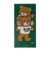 Moschino Teddy Bear Pattern Scarf In Green