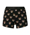 Moschino Teddy Bear Pattern Underwear In Black