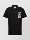 Moschino Drawn Teddy Bear Logo Polo Shirt