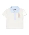 Moschino Baby Boys Teddy Bear Polo Shirt In White