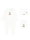Moschino Teddy Bear-print Babygrow Set In White