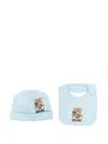 Moschino Teddy Bear-print Beanie In Blue