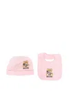 Moschino Teddy Bear-print Beanie In Pink