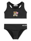Moschino Teddy Bear-print Bikini In Black
