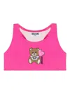 Moschino Teddy Bear-print Bikini In Pink
