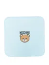 Moschino Teddy Bear-print Blanket In Blue