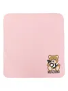 Moschino Teddy Bear-print Blanket In Pink