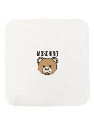 Moschino Teddy Bear-print Blanket In White