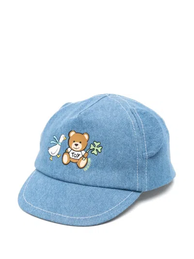Moschino Teddy Bear-print Cap In ブルー