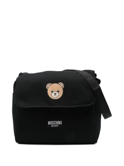 Moschino Teddy Bear-print Changing Bag In Black