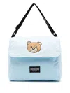 Moschino Teddy Bear-print Changing Bag In Blue