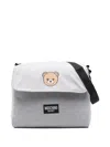 Moschino Teddy Bear-print Changing Bag In Gray