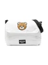 Moschino Teddy Bear-print Changing Mat And Bag Set In White