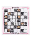 Moschino Schal Mit Teddybär-print In Multi