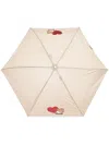 Moschino Teddy Bear-print Compact Umbrella In Neutrals