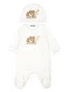 Moschino Teddy Bear-print Cotton Pajama Set In White