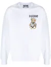 Moschino Couture Drawn Teddy Bear Sweatshirt In White