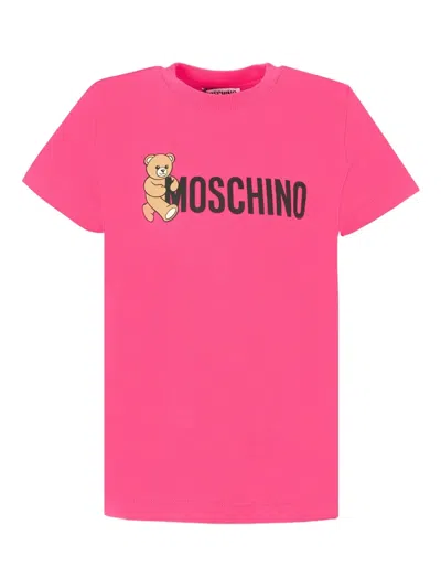 Moschino Kids' Teddy Bear-print Cotton T-shirt In Multi