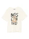 Moschino Teddy Bear-print Cotton T-shirt In Neutral