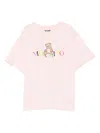 Moschino Teddy Bear-print Cotton T-shirt In Pink