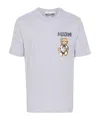 Moschino Jersey Crew Neck Graphic T-shirt In White