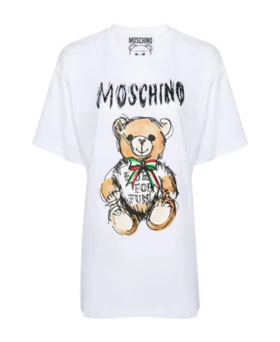 MOSCHINO MOSCHINO LOGO PRINTED CREWNECK T-SHIRT