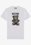 Moschino Teddy Bear Print Crewneck T-shirt In White