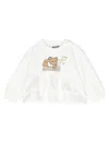 Moschino Sweatshirt Mit Teddy-print In Weiss