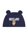 Moschino Teddy Bear-print Hat In Blue