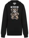 Moschino Teddy Bear Print Oversized Hoodie In Black