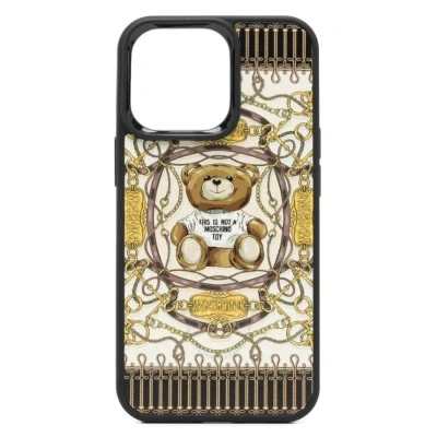 Moschino Teddy Bear Print Iphone 13 Pro Case In Multi