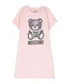Moschino Teddy Bear-print Jersey Dress In Pink