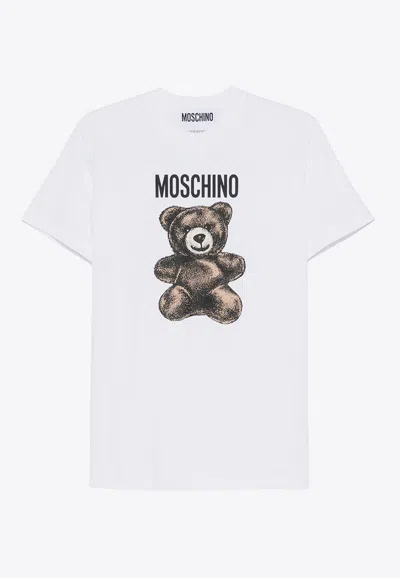 MOSCHINO TEDDY BEAR PRINT JERSEY T-SHIRT